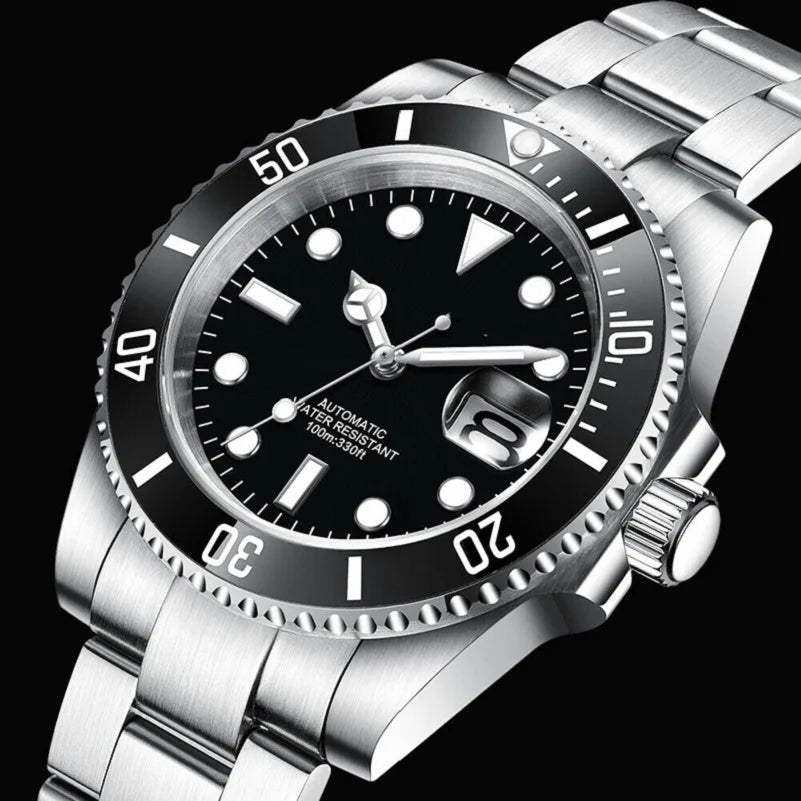 Custom Logo SUB Design Diving Watch Men Luxury Automatic Mechanical Watches Waterproof Sapphire Crystal Ceramic Bezel Luminous