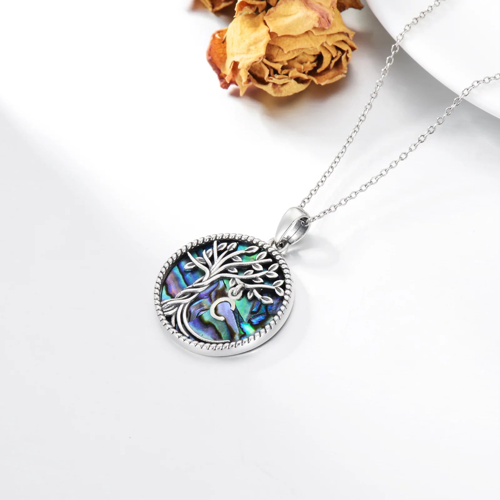 Graduation Gifts for Her Tree of Life Necklace S925 Sterling Silver Initial Y Letter Blue Crystal Pendant Necklace Jewelry Gifts for Women Wife Girlfriend Sister Mom Birthday Graduation