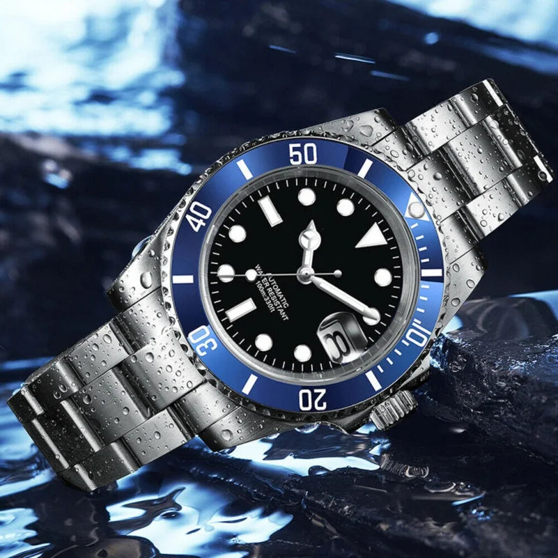 Custom Logo SUB Design Diving Watch Men Luxury Automatic Mechanical Watches Waterproof Sapphire Crystal Ceramic Bezel Luminous