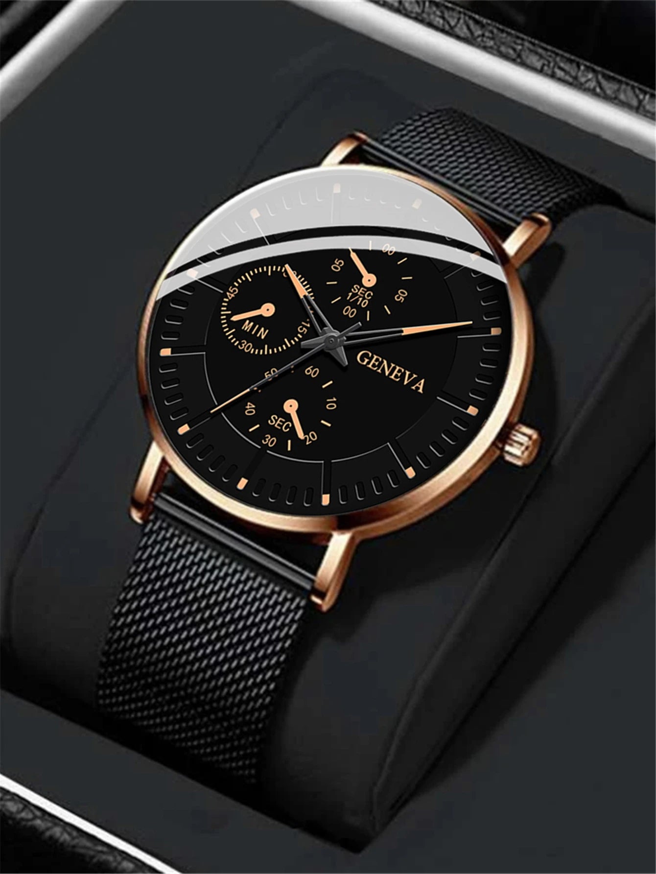 New Men Fashion Simple Watch Male Commerce Watch Steel Mesh Sports Wristwatches Men'S Watch Quartz Simple Casual Watch For