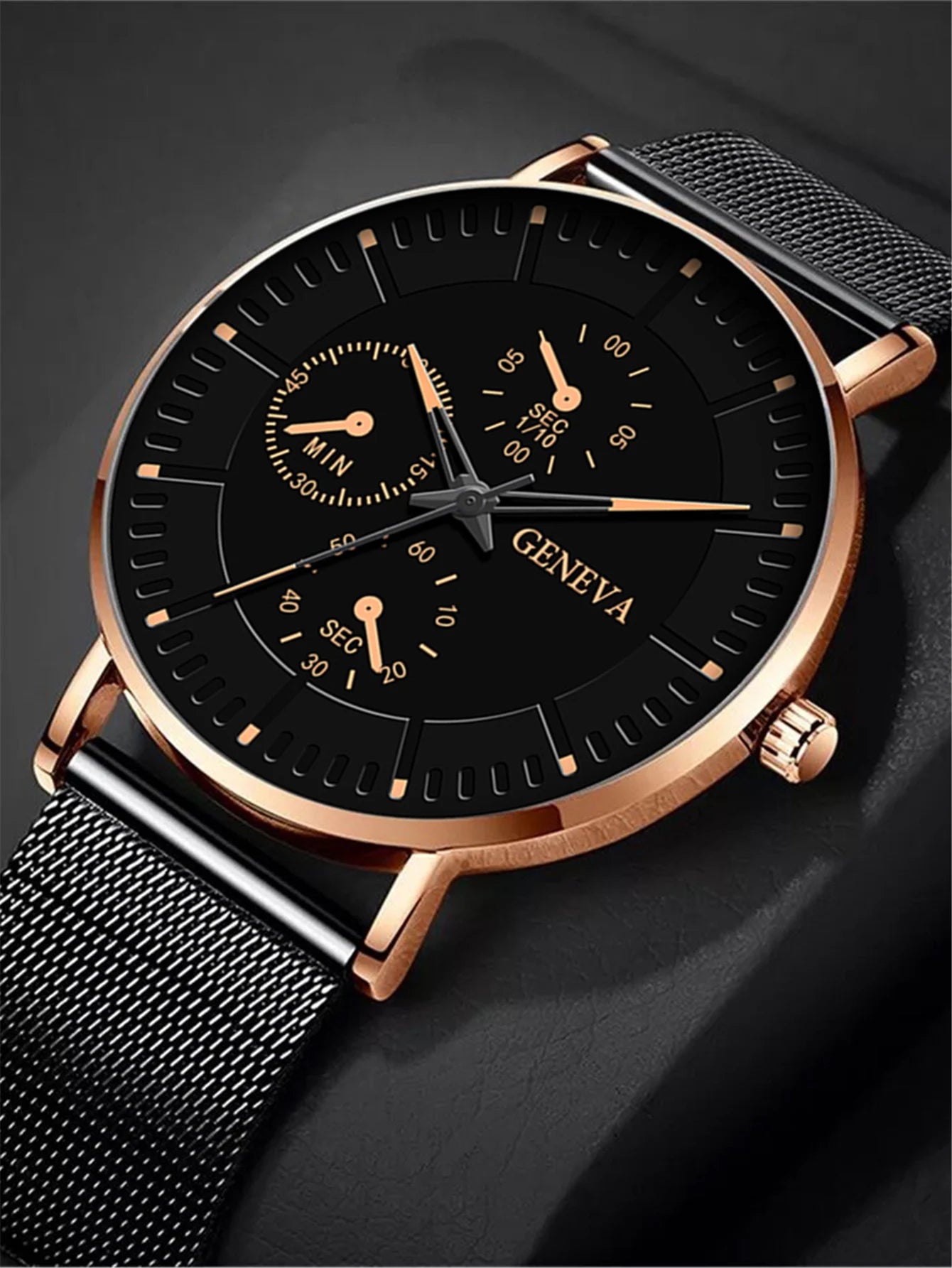 New Men Fashion Simple Watch Male Commerce Watch Steel Mesh Sports Wristwatches Men'S Watch Quartz Simple Casual Watch For