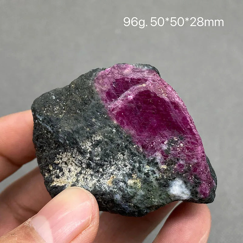 Best! 100% Natural Myanmar Fluorescent Ruby Rough Mineral Stones and Crystals Healing Crystals Quartz Gemstones