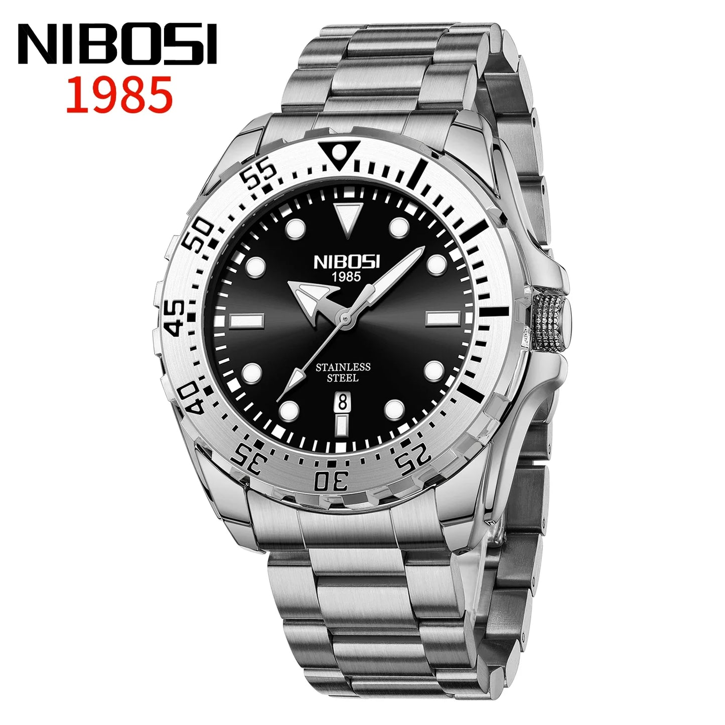 Top Brand NIBOSI Men'S Watches Luxury Sports Watch Waterproof Luminous Chronograph Watches for Men Auto Clock Relogio Masculino