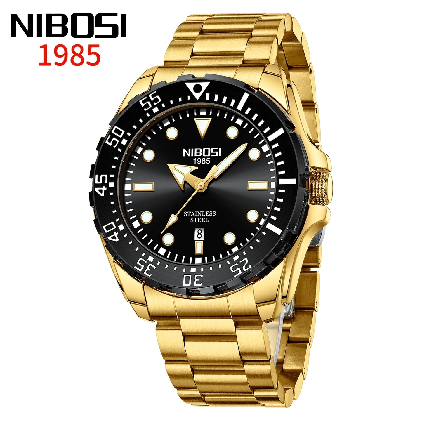 Top Brand NIBOSI Men'S Watches Luxury Sports Watch Waterproof Luminous Chronograph Watches for Men Auto Clock Relogio Masculino