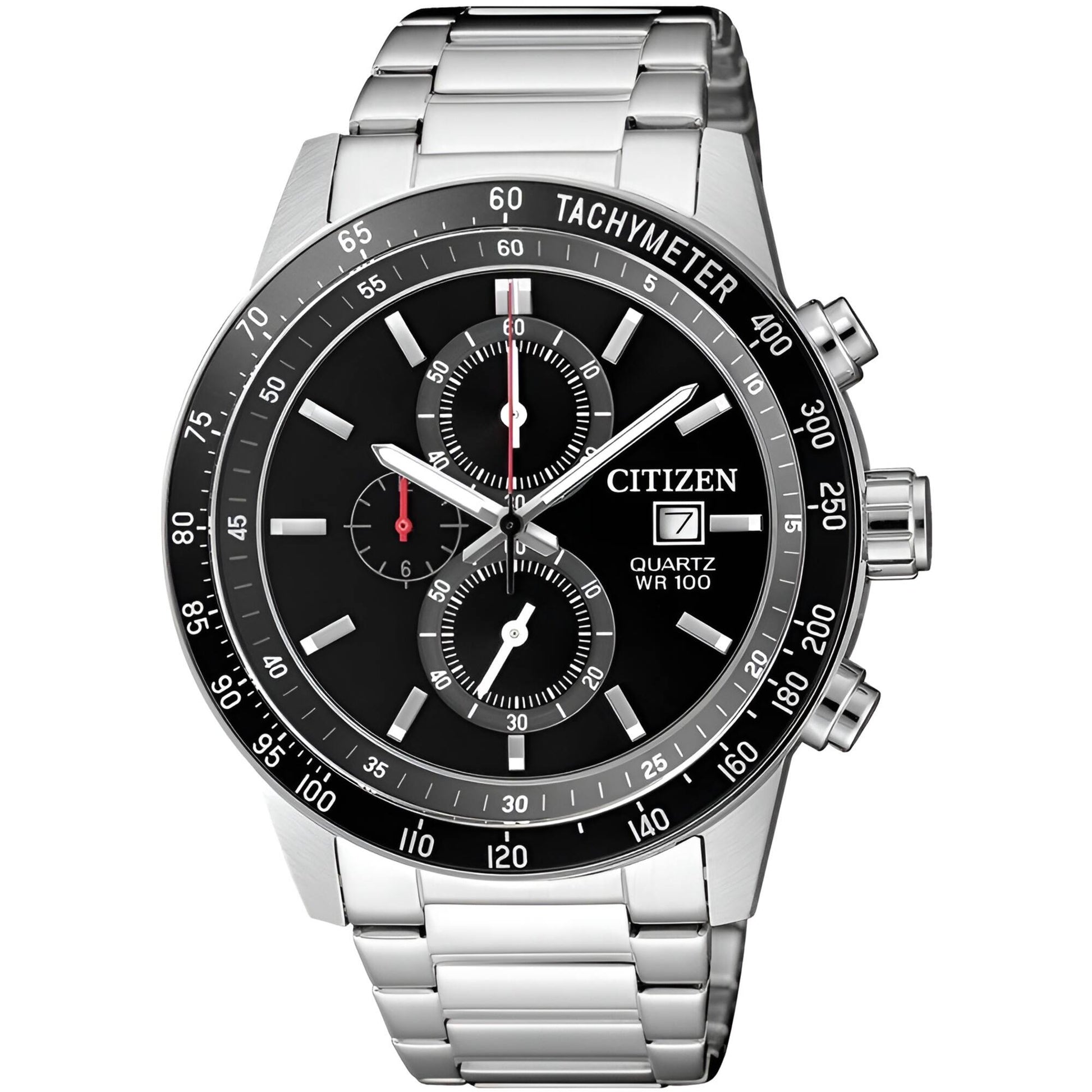 Chronograph Quartz Black Dial Men'S Watch AN3600-59E